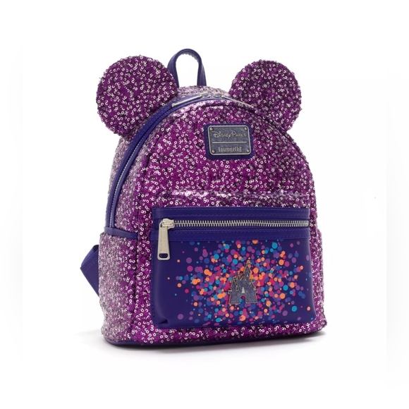 Loungefly Disney Parks Paris 30th Anniversary Sequin Backpack main image 10
